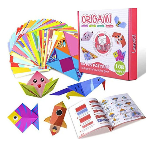 Gamenote Kit De Origami Colorido Para Niños