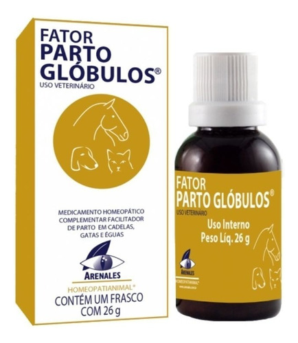 Fator Parto Glóbulos 26g Sistema Terapia Cães Gatos Arenales