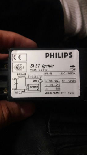 Ignitor Philips Si 51 De 250 A 400w