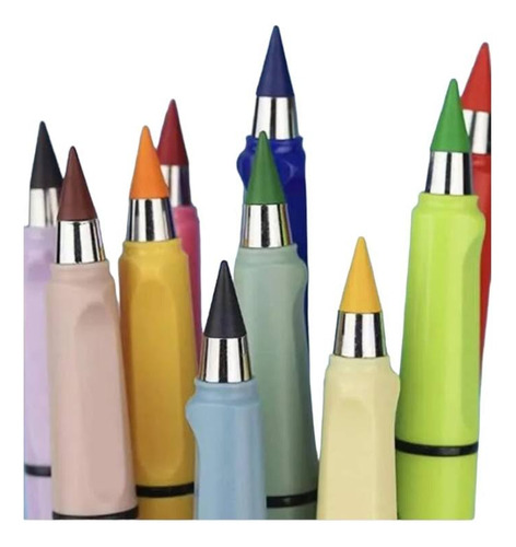 12 lápis de cor infinita, cores para crianças