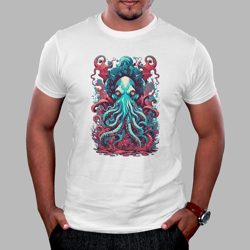 Camiseta Estampada Pulpo Kraken Exclusiva