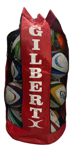  Bolsa Red Porta Pelota Gilbert Futbol Basquet Voley Rugby