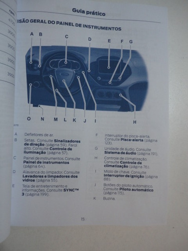 Imagem 3 de 10 de Manual Novo Ford Ka 2018 2019 Original 1.0 1.5 Hatch Sedan