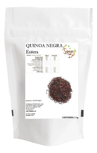 1 Kilo De Quinoa Negra Premium
