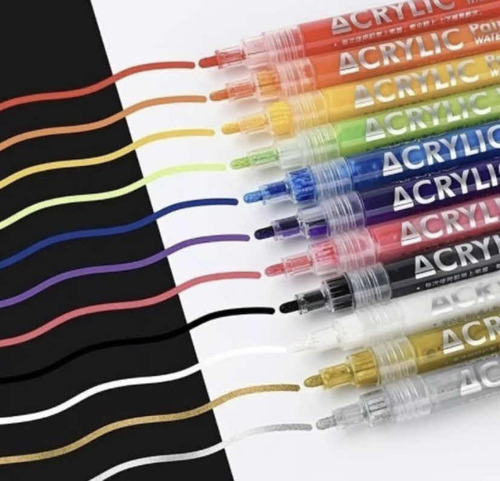 24 Plumones De Pintura Acrílica Tipo Posca