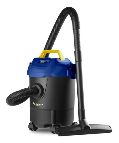 Imagem 3 de 4 de Aspirador multi-funções Michelin Aspirador de Pó e Água 12L preto, azul e amarelo 220V
