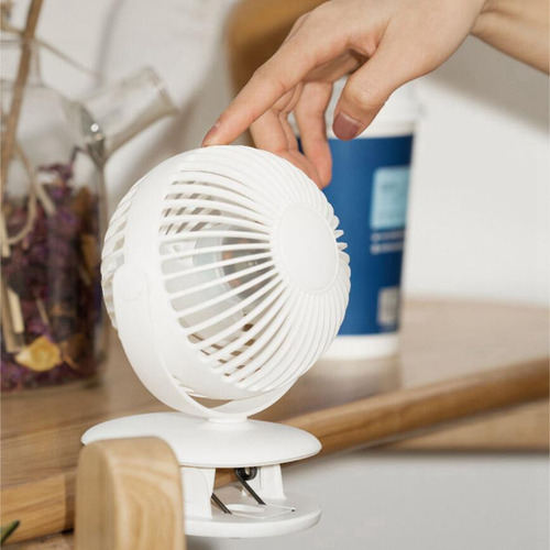 Miniventilador De Sobremesa Para Cochecito De Bebé De 720°,