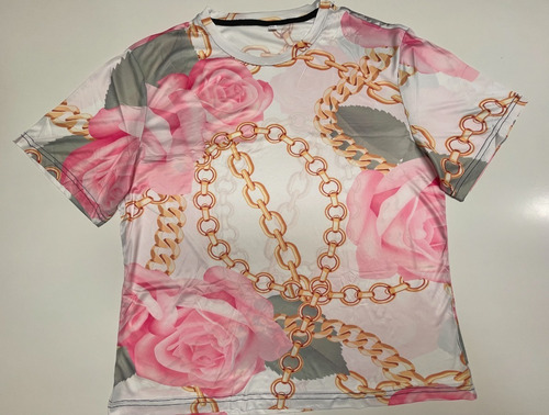 Camiseta Cuello Redondo Moderna, Camiseta Versace