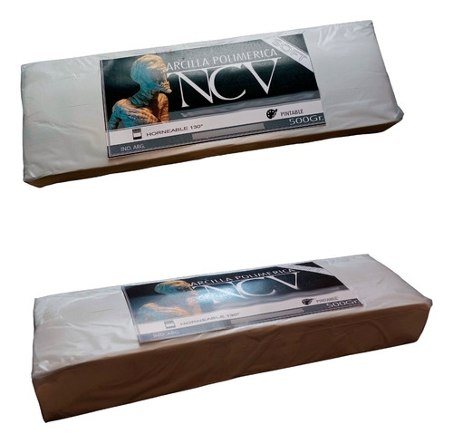 Arcilla Polimérica Ncv Soft Horneable 500gr Y 3 Repujadores