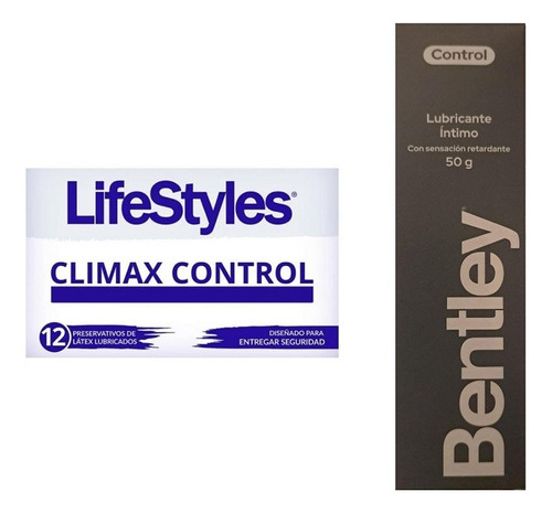 12 Preservativos Lifestyles Climax Control + Gel Bentley  