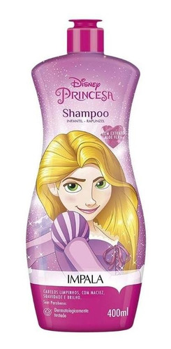 Imagem 1 de 2 de Shampoo Infantil Disney Rapunzel 400ml Impala