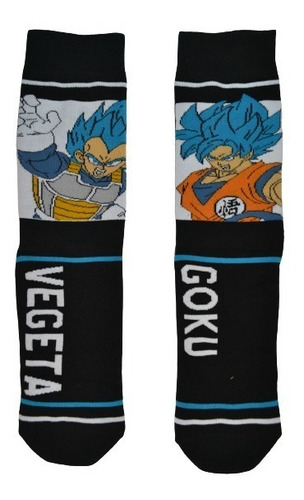 Calcetines Divertidos Animados Dragon Ball Goku Y Vegeta