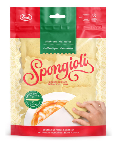 Esponjas De Cocina Originales Fred Spongioli, Juego De 6