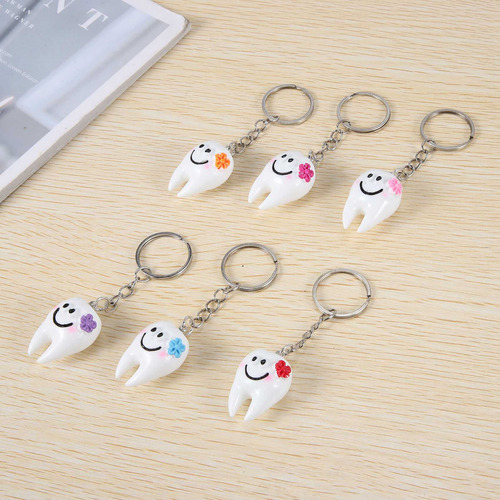20 Peças De Chaveiro, Chaveiro, Pendurado Em Forma De Dente