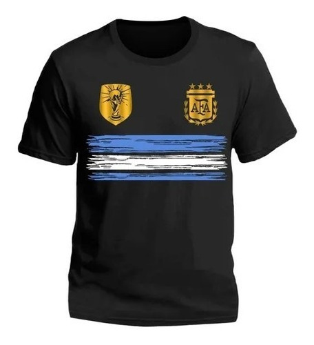 Remera Argentina Mundial 3 Estrellas - Afa