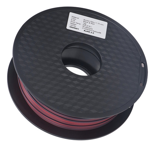 Consumível De Filamento Pla Para Impressão 3d 1,75 Mm, Preto
