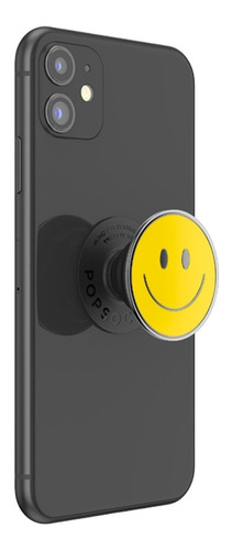 Sujetador Para Celular Popsockets Be Happy Amarillo