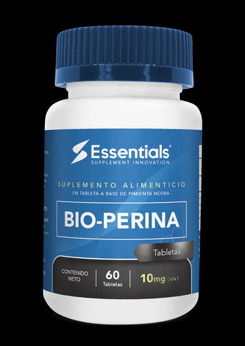 Essentials Bioperina 60 Tabletas 10mg
