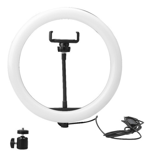Kit Aro Luz Celular Trípode Mesa 20cm iPhone Samsung Prem