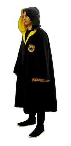 Imagen 8 de 10 de Disfraz Hufflepuff Harry Potter Con Varita Adulto