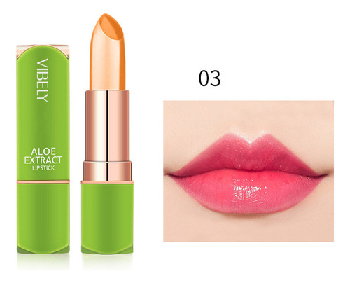 Lápiz Labial En Forma De Gelatina Hidratante, Cálido Y Que C