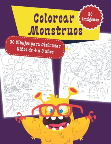 Colorear Monstruos 30 Dibujos Para Disfrutar Niños De 4 A 8