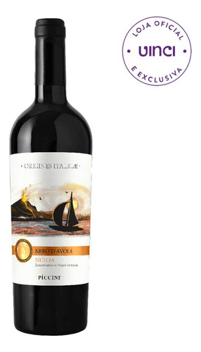 Vinho tinto Nero d'Avola (100%) Piccini Origines Italicae 2021 adega Mistral 750 ml