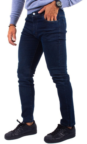 Imagen 2 de 5 de Jean Hombre Chupin Elastizado Pantalon Varios Colores Joemar