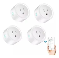 Comprar Enchufe Wifi Inteligente Con Aplicación, 4 Piezas