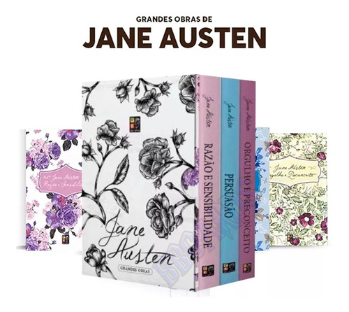 Coleção Jane Austen Box 3 Volumes Persuasão Orgulho Razão