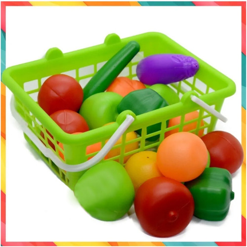 Imagen 4 de 4 de Canasta De Frutas Y Verduras Duravit Art.506 Planeta Juguete