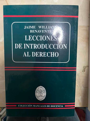Lecciones De Introducción Al Derecho Jaime Williams Nuevo