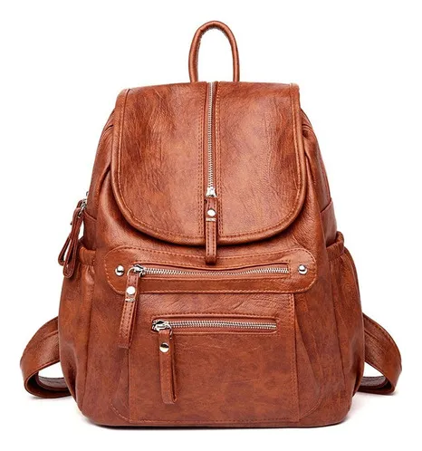 Mochila cuero vintage mujer sales