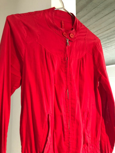 Campera Sybilla Bomber Roja / Talle: S · Un Solo Uso