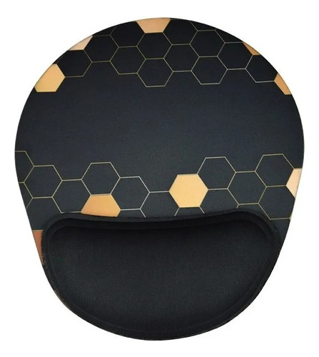 Mouse Pad Reliza Confort De Neoprene E Poliéster Gold Honey Desenho impresso Hi Tech