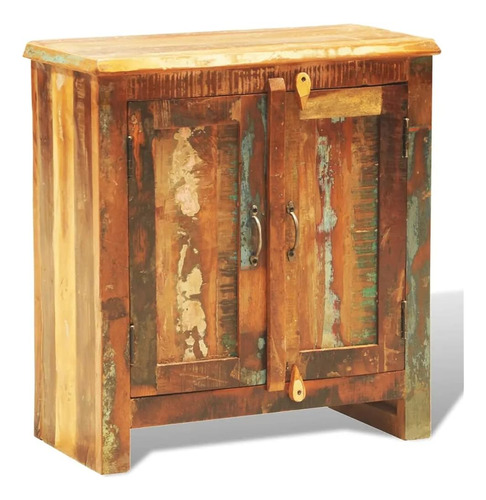 Vidaxl Rustic 2 Door Cabinet Reclaimed Wood Finish Console C