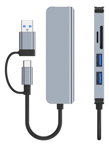 Multi Puerto Usb3.0 Y Usb C Hub Convertidor De Estación De