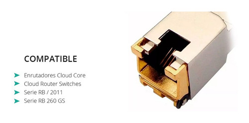 Imagen 4 de 6 de Modulo Sfp Mikrotik Rj45 Gigabit S-rj01
