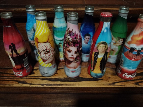 9 Botellas Coca Cola Ediciones De Colección 