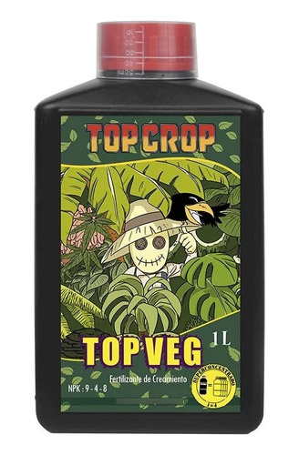 Top Veg 1 Litro - Fertilizante De Crecimiento Top Crop