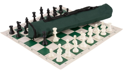 Ee. Uu. Chess Quiver Juego De Ajedrez, Triple Peso, Verde, B