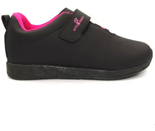 Tênis Infantil Ortopasso Jogging Menina Preto