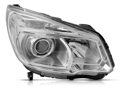 Farol S10 2012 A 2019 Lt S/ Projetor Duplo Mascara Cromada