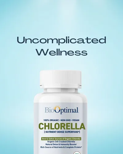 Biooptimal Tabletas Organicas De Chlorella, 100% Organicas,