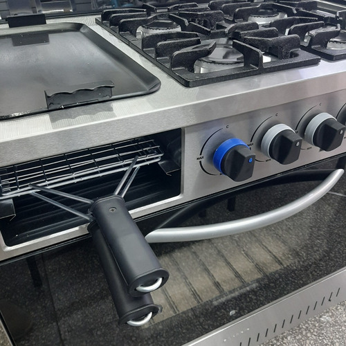 Imagen 6 de 6 de Cocina 4 Hornallas Depaolo Horno Visor C/ Plancha Y Tostador