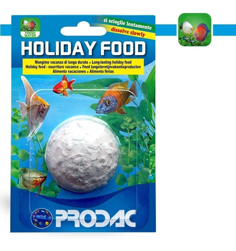 Alimento Peces Vacaciones Holiday Food Prodac 20g