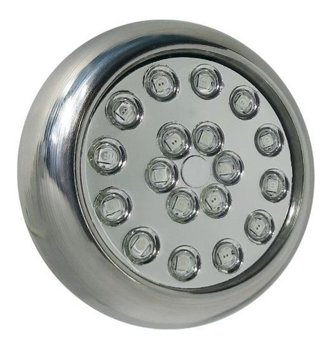 Kit Iluminação Piscina 3 Led Inox 18w Rgb + Fonte + Encaixe