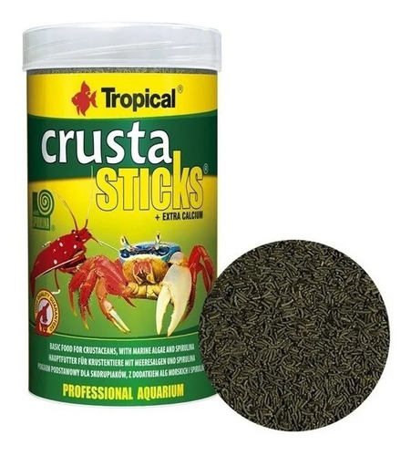 Ração Tropical Crusta Sticks 70g Alimento Para Crustáceos