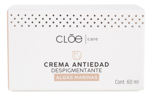 Crema Cloe Care Para Mujer Despigmentante Extractos De Algas