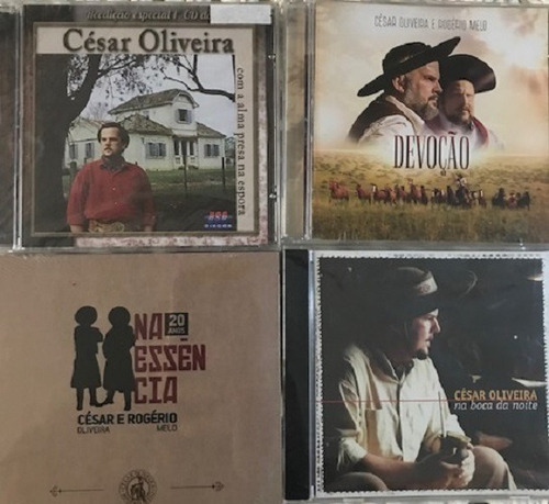 Imagem 1 de 2 de Cd - César Oliveira & Rogério Melo - 04 Cds + Cd Nativismo